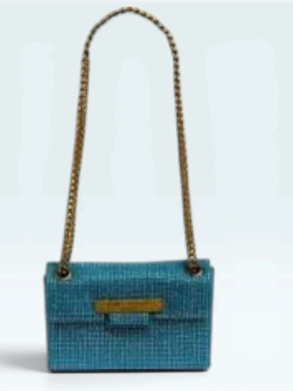 Kurt Geiger NWT Brixton Blue/ Turquoise Crystal-Embellished Shoulder Bag